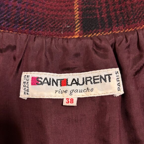 Yves Saint Laurent Rive Gauche Vintage Wool Skirt size 38 Made in France - Picture 5 of 6